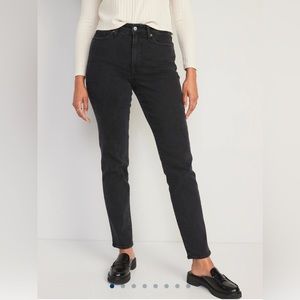 Old Navy High-Waisted OG Straight Black Jeans for Women
